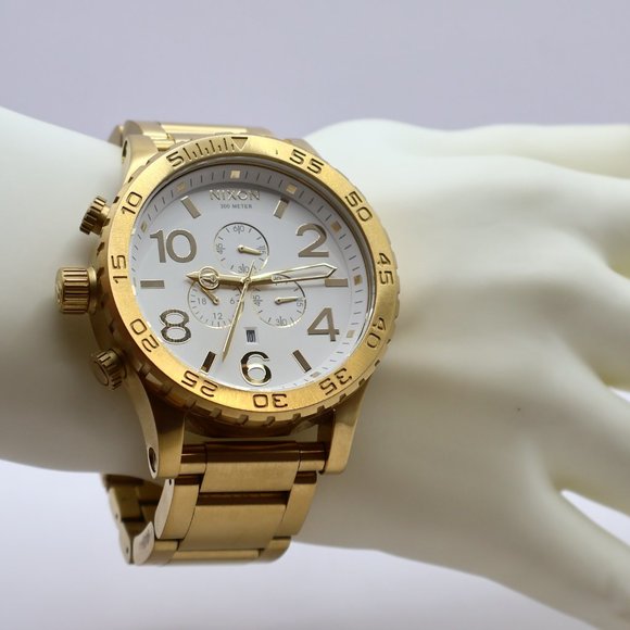 NIXON- Gorgeous 51-30 Goldielocks! SO FRESH NWOT- Full Set - Extra Links & Sexy! - Picture 14 of 15